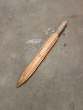 Handmade Canary Wood Indigenous Native Primitive Fighting Knife Spearhead Dagger picture