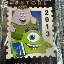 DEC WDCS D23 2026 Pixar Stamp Mike Squishy Monster's University 2013 Disney Pin picture