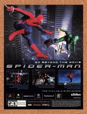 2002 Spider-Man PS1 Original Advertisement / Retro Promo v3 picture