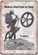 Webco BMX Motocross Racing Vintage Ad Reproduction Metal Sign B495 picture