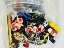 Vintage 4lbs Junk Drawer Trinket Lot Keychains Magnets Coins Pinback Pickers Bag picture