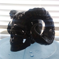 Ram Horned Skull Water Bong Bubbler The Cult Leader picture
