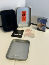 Vintage 2005 Zippo Regal Bald Eagle Lighter Retired Unstruck Mint In Box C 05 picture