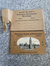 Vtg Ottawa Houses of Parliament Dominion View Book Antique 1930s 1940s Travel picture