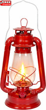 Hurricane Lantern – Classic Metal Kerosene Oil Lamp with Glass Globe and Adjusta picture