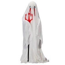 4.3ft Life Size Halloween Animatronic Ghost with Trident Outdoor Yard Decoration picture