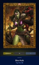 Topps Marvel Collect Digital Legendary Top Tier The One And Only She Hulk 1/1 picture