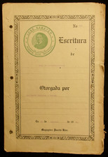 Puerto Rico, 1916, Mayaguez, Escritura Lic. Jose Sabater, Acta Protocolizacion picture