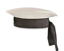 Original Italian Navy Marine Hat Cap White Military Sailor NAVE GELSOMINO picture