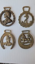 Horse Brass Medallion Antique Show Parade Harness SET 4 1 PRICE FROM ENGLAND picture