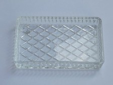 Avon 24% lead crystal tray, 5 1/2 by 3 1/2 nches picture