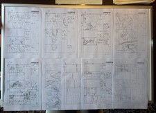 BLADE OF THE IMMORTAL storyboardsVintage Animation Production Art 2 I10 picture