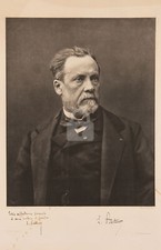 Louis Pasteur Signed RPPC Photo Postcard Copy picture