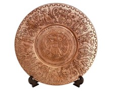 Relief terracotta plate 25cm,Bronze Patina,reprasanting Greek Olypmian Gods picture