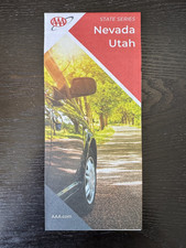 AAA Road Map-The Map of Nevada and Utah-State Series -2024 Incl Major Cities Map picture