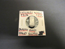 1933 Chicago World's Fair Safety Glass Sharp Shooter Pinback Button picture