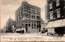 Fort Wayne, IN Odd Fellows Bldg Commercial Club 1906 Raphael Tuck Postcard picture