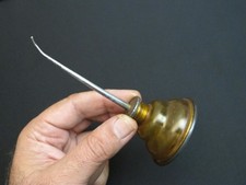 Unusual Small Vtg “EAGLE” Transparent Thump Pump Oil Can/Oiler Antique/Rare Tool picture