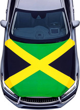 1 Pack Jamaica Flag Car Hood Cover Jamaica Flag Weatherproof Car Cover Decoratio picture