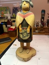 Hopi Katsin-Mana Maiden Hand-Carved Wood Kachina Figure picture