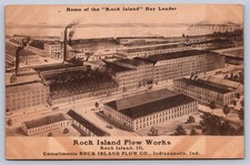 K67/ Rock Island Indianapolis indiana Postcard c1910 Plow Works Factory 343 picture