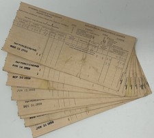 9 Pittsburgh Railway Chartiers & Youghiogheny Company Pay Stub 1958 AA4 picture