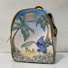 Disney Loungefly Stitch Ugly Duckling Beach Mini Backpack Gold Hardware picture