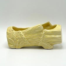 McCoy Pottery Log Planter Yellow picture