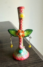 Vintage Mini Alfonso Castillo Mexican Pottery Folk Art Candelabra picture
