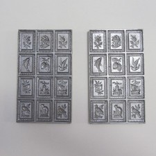 Vintage German Style Springerle Cookie Mold Birds Cat Flowers Ship 12 Folk Art picture