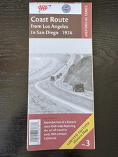 AAA Historical Map-The Map of Coast Route from Los Angeles to San Diego-1926 picture