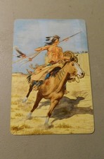 1956 Crazy Horse Sioux War Chief Armour Star Franks Indian Language Card picture