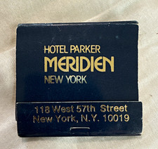 Hotel Parker Meridien New York Matchbook Cover 118 W 57th Street NY picture