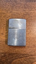 1967 Zippo Regular Brushed Chrome Windproof Lighter Visible Wear Vintage USA picture