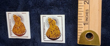 Vintage Pair of Polish Catholic Pins Our Lady of Ostra Brama Religious Badges picture
