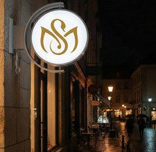 360° Rotating Light Box Sign, Outdoor LED Business Logo, Custom Storefront Sign picture