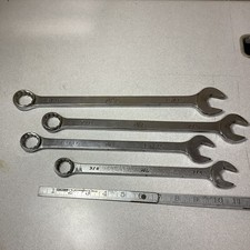 4 Vintage MAC Tools Combination Wrenches 3/4”- 15/16” 12 Point USA  picture