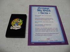 Willabee & Ward #21 Disney Scrooge McDuck 1947 Pin & Fact Card picture