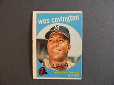 1959 Topps Baseball Card 290 Wes Covington picture
