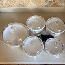 Princess House Nouveau 12 Pc Cookware Set 1 / 1.5 / 2/ 2 & 10.5 Lids & 2 Handles picture