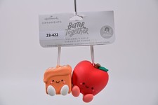 Hallmark Better Together Magnetic Ornaments Caramel & Apple Set Christmas NEW picture