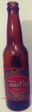 1900`s FALLS CITY BEER BOTTLE, PAPER LABEL,EXCELLENT CONDITION,,FREE SHIPPING picture