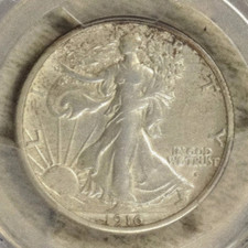 1916-S Walking Liberty Half Dollar As shown in the figure - Very Fine Condition picture