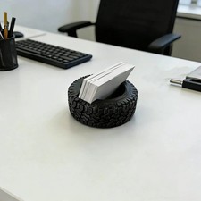 Tire Business Card Holder - Wheel Shop Display Stand Desktop Countertop picture