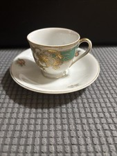 Vintage Japanese Hand Painted Chugai China Teacup And Saucer Set picture
