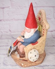 Vintage 1971 Unieboek B.V. Gnome Figurine Sitting on Toilet Rare picture