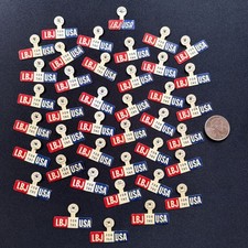 LBJ for the USA Lyndon B Johnson Political Campaign Vintage Pins 40 picture