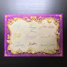 Akershus Royal Princess Dining Autograph Card Disney World EPCOT Ariel Belle picture