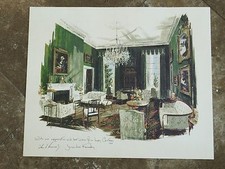 Authentic John F Kennedy 1963 Large White House Christmas Print Staff Gift 1963 picture