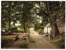 Photo:Fort William Scotland Glen Nevis Entrance c1895 Color Photochrom picture